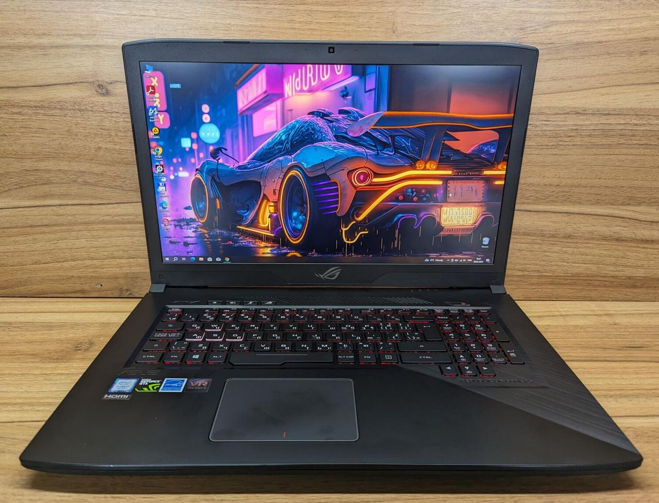 Б/в Ігровий ноутбук Asus Gl703VM 17.3" 1920x1080| i7-7700HQ| 16GB RAM| 256GB SSD+1000GB HDD| GTX 1060 6GB