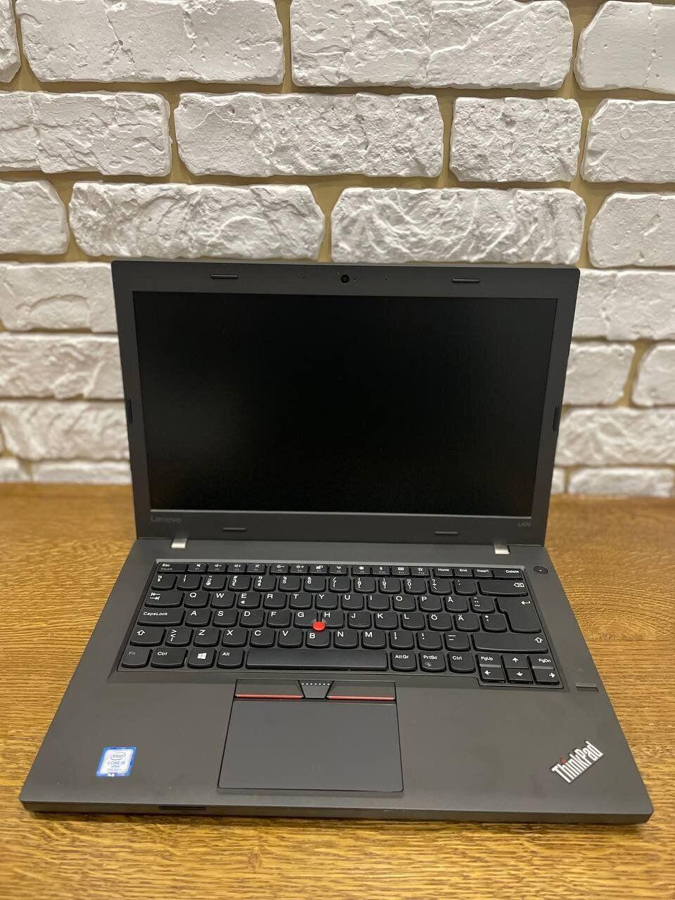 Б/в Ноутбук Lenovo ThinkPad L470 14" 1366x768| Core i5-7300U| 8 GB RAM| 240 GB SSD| HD 620
