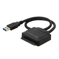 Перехідник USB 3.0 SATA 2.5/3.5 для жорсткого диска HDD SSD до 5Гбіт/с з БП