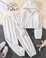Практичная и уютная пижама с двусторонней махры молоко