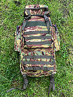Тактический рюкзак Мультикам 70 л, рюкзак для военных, прочный рюкзак, рюкзак военный + подарок шеврон