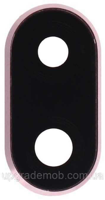 Скло камери Huawei P20 Lite/Nova 3e з рамкою рожевого кольору Sakura Pink, фото 1