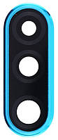 Стекло камеры Huawei P30 Lite 24MP с рамкой синего цвета Peacock Blue