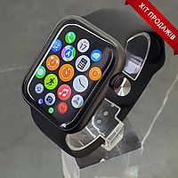 Cмарт-часы Smart Watch GS9 Pro black 45mm украинское меню Smart Watch s9 безрамочный экран черные 9 серии