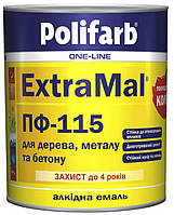 Polifarb ExtraMal ПФ-115 зелений 0,9кг