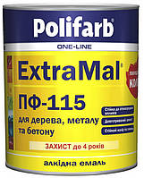 Polifarb ExtraMal ПФ-115 коричнево-шоколадний  0,9кг