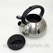 Чайники наплитні Unique UN-5304, Чайник для плити 2 літри, Чайник для RN-808 газ плити, фото 2