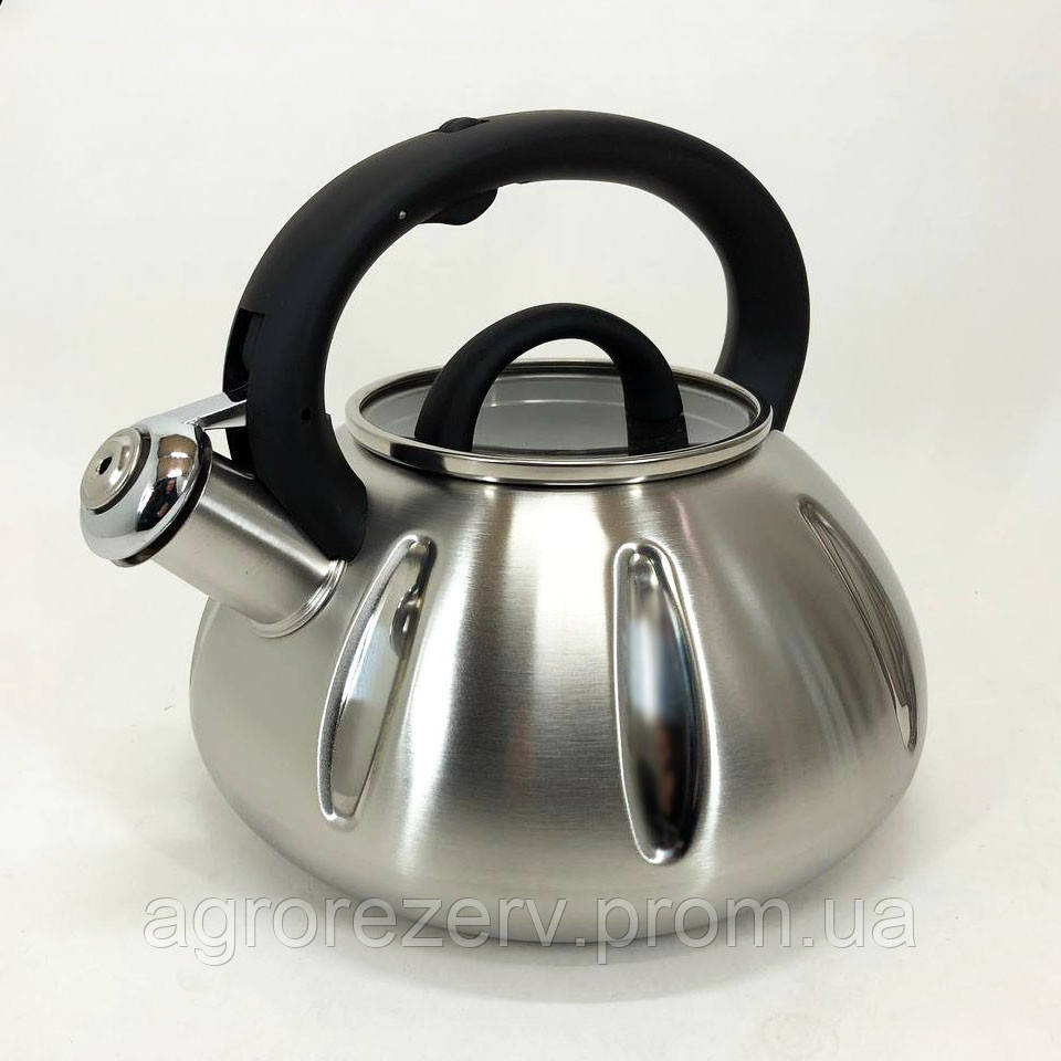 Кухонний металевий чайник Unique UN-5303 / Чайник для газових плит / Чайники LS-883 для плит