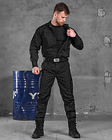 Уставной костюм police (футболка в комплекте), мужская черная форма полиции L, Новое, Лето, Черный