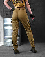Тактичні штани для жінок койот Ріп стоп, Демісезонні армійські брюки для дівчат військовий одяг