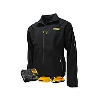 Акумуляторна куртка з підігрівом DEWALT Soft Shell чорна — M (з АКБ і ЗП)