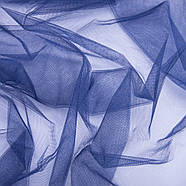 Тканина декоративна фатин 2.7 м'який т/синій, фото 3