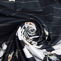 Ткань сатин для постельного белья хлопок 2,4 м 25917 v-111 Лаки черный