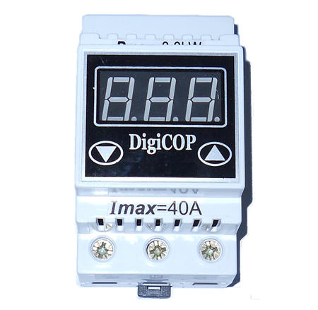 Цифрове реле напруги Digi COP-40A на Din рейку Lift Din (09-53)