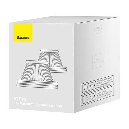 Фільтри для пилососа Baseus A2pro Car vacuum Cleaner strainer (2 шт.) Black (Уцінка, м'ята упаковка), фото 2