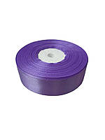 Стрічка атласна  колір Бузковий 2,5 см ширина 36 ярдів
