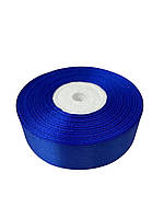 Стрічка атласна  колір Електрик 2,5 см ширина 36 ярдів