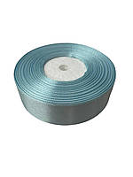 Стрічка атласна  колір ніжно блакитна 2,5 см ширина 36 ярдів