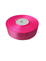 Стрічка атласна  рожева 2,5 см ширина 36 ярдів
