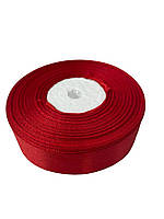 Стрічка атласна  Червона 2,5 см ширина 36 ярдів