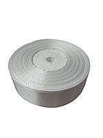 Стрічка атласна  Біла 2,5 см ширина 36 ярдів