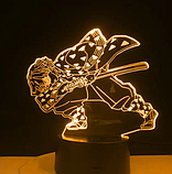 Акриловий 3D світильник - нічник Аніме Клинок, що розсікає демонів 16 кольорів + пульт, фото 6