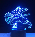 Акриловий 3D світильник - нічник Аніме Клинок, що розсікає демонів 16 кольорів + пульт, фото 2