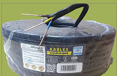 Кабель силовий моножила ВВГ нг 3х6 Одеса Каблекс (кратно 5м) ПОВНОМІРНИЙ