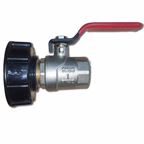 Переходник Evrokub DN50 с латунным краном 1 дюйм для еврокуба крана 60 ...