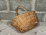 Кошик з натуральної лози хвиля, фото 3