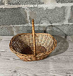 Кошик з натуральної лози хвиля, фото 5