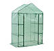 Теплиця садова, парник Польща 140x73 зелений стелаж 4 полиці, фото 2