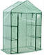 Теплиця садова, парник Польща 140x73 зелений стелаж 4 полиці, фото 4