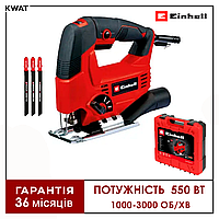 Лобзик електричний 550 Вт Einhell TC-JS 80/1 Kit Регулювання обертів 1000 - 3000об хв