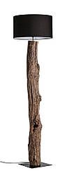 Торшер підлоговий світильник Kleta Н180 чорний, тикове дерево