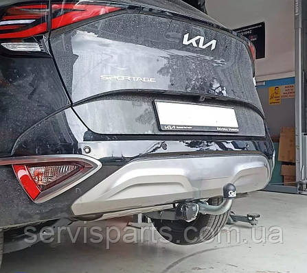 Фаркоп Kia Sportage 2021- (Кіа Спортейдж 5) оцинкований, без підрізу бампера, фото 1