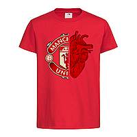 Красная детская футболка Прикольная Manchester United (17-3-2-червоний)