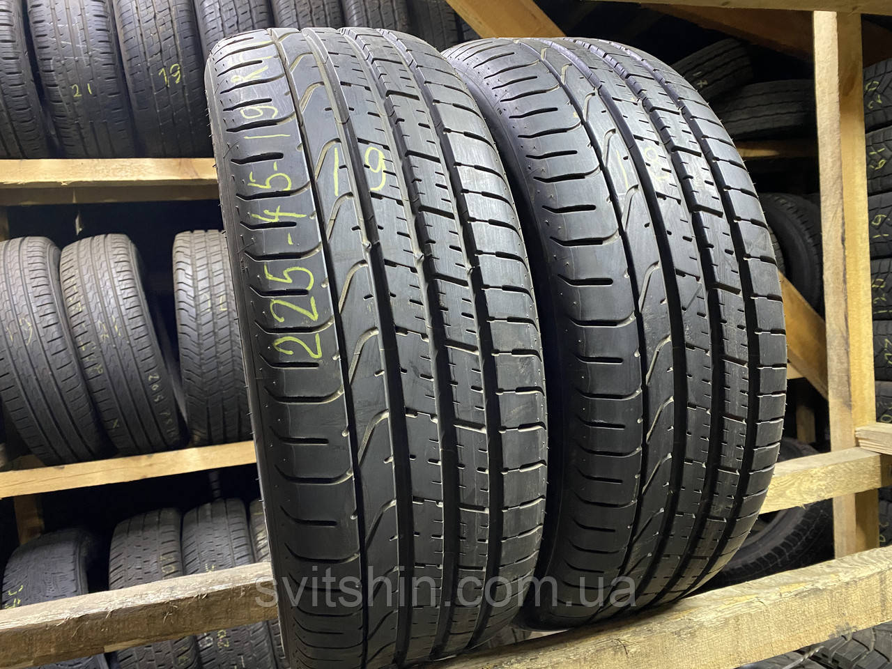 Шини Літо 225/45R19 Pirelli PZero RFT 7мм 2019рік, фото 1