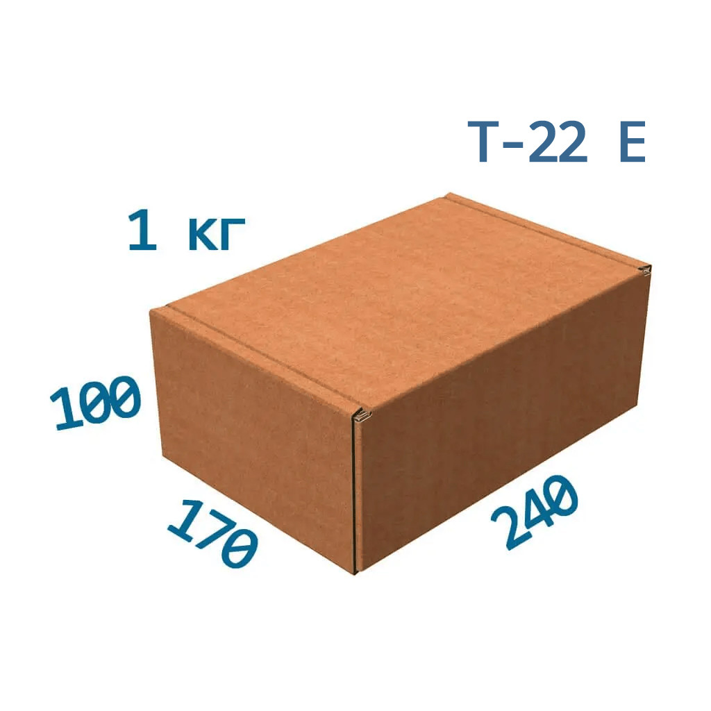 Картонна коробка Пошти 240*170*100 - 1кг (T-22 E) (самозбірна)