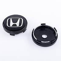 Колпачки заглушки на литые диски Honda Хонда 60 мм Черные