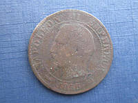 Монета 5 сантимов Франция 1855 К Наполеон III