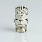 Фітинг пневматичний ABC 10*6.5-03 прямий під шланг D10х6.5, різьблення R 3/8"