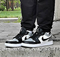Мужские Кроссовки N!ke Air Jordan Grey-Black-White Найк Джордан 41,42,43,44,45 размеры