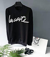 Черный Свитшот Lacoste с принтом