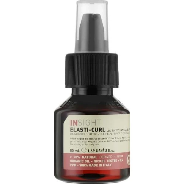 Олія для пружності та блиску кучерявого волосся Insight Elasti-Curl Bouncy Curls Hair Oil 50 мл
