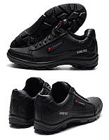 Мужские кожаные кроссовки C-2, спортивные мужские кожаные туфли черные, кеды повседневные. Мужская обувь
