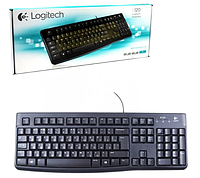 Клавиатура проводная мембранная Logitech K120 USB UKR (920-002643) | клавіатура для ПК (Гарантия 12 мес)