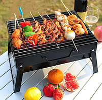 Складной барбекю гриль BBQ Grill Portable №A183 | портативный гриль чемодан (Гарантия 12 мес)