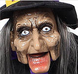 БАБА ЯГА НА СЕНСОРНОМУ КЕРУВАННЯ ПОПРОШАЙКА — ДЕКОРАЦІЯ НА ХЕЛЛОУЇН, фото 3