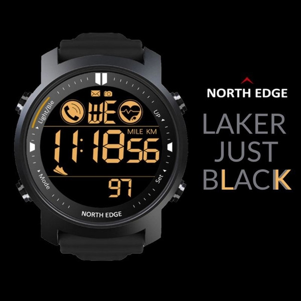 Годинник чоловічий тактичні North Edge Laker Black 5BAR у фірмі. коробочці